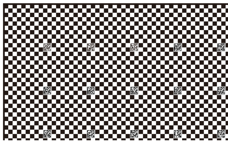 康耐視二維碼棋盤格測試卡 可定制